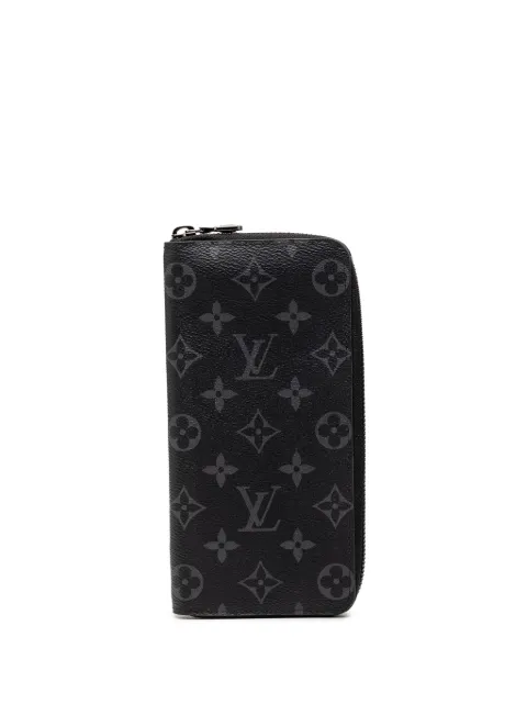 Louis Vuitton Pre-Owned 2021-2025 Monogram Eclipse Vertical Zippy Wallet long wallets