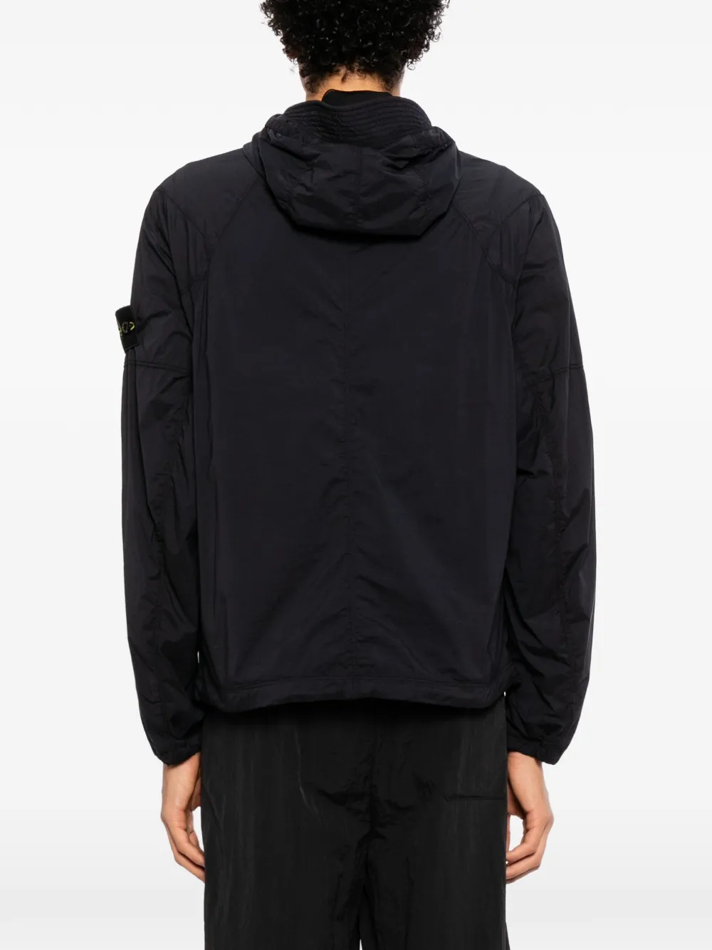 Stone Island Jack met capuchon Zwart