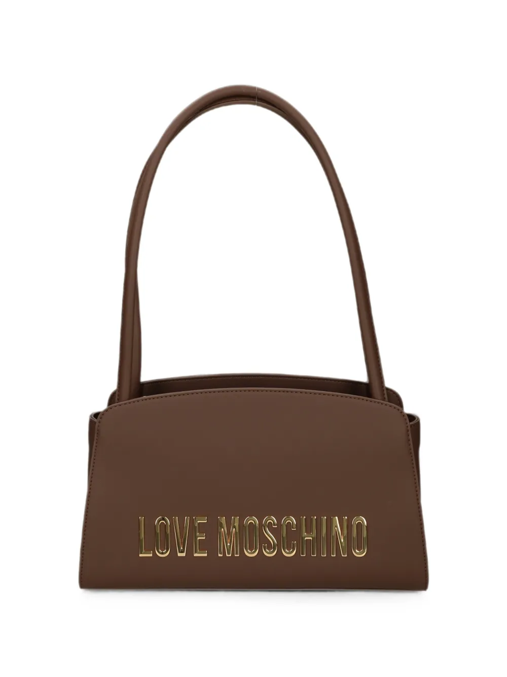 Love Moschino Schultertasche mit Logo - Braun