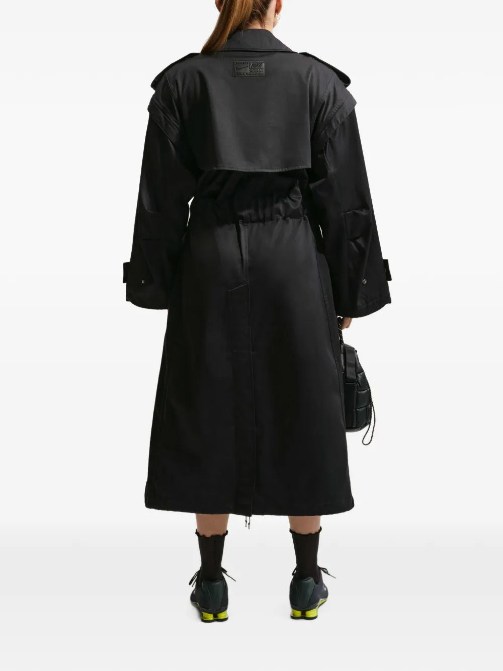 Nike Airreverent trenchcoat met dubbele rij knopen Zwart