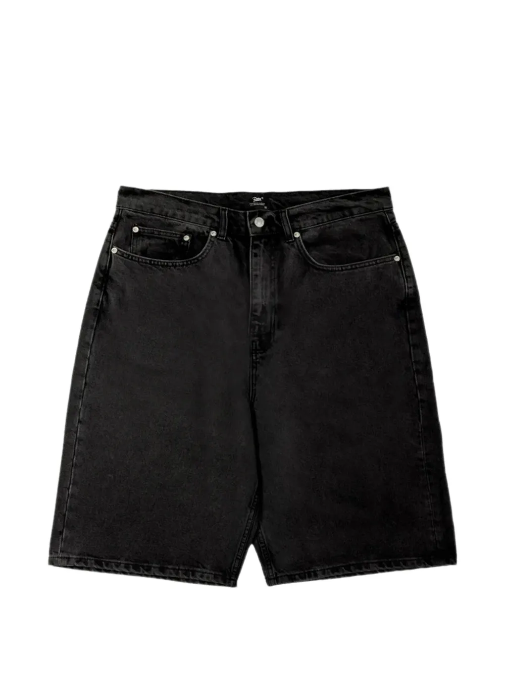 PATTA Whiskers Jeans-Shorts mit Logo-Applikation - Schwarz