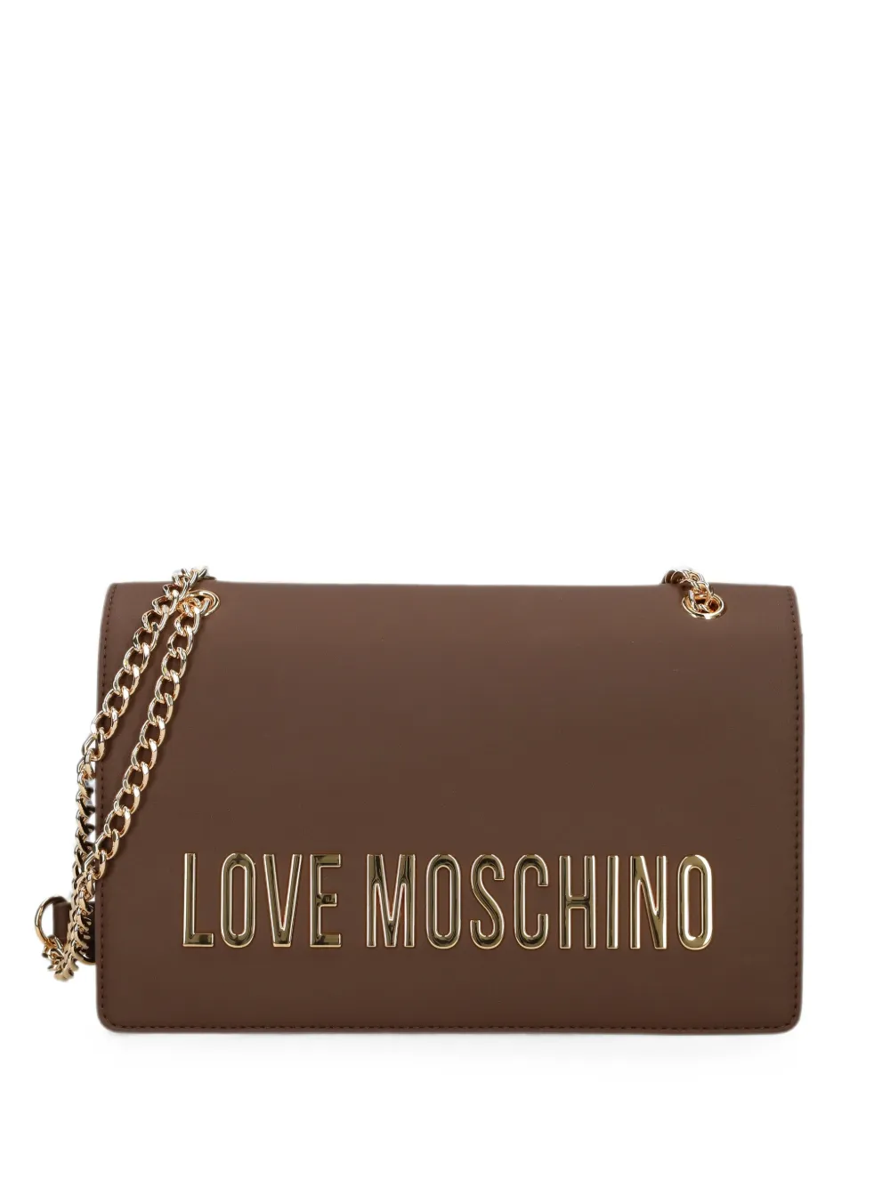 Love Moschino Borsa a spalla con logo - Marrone