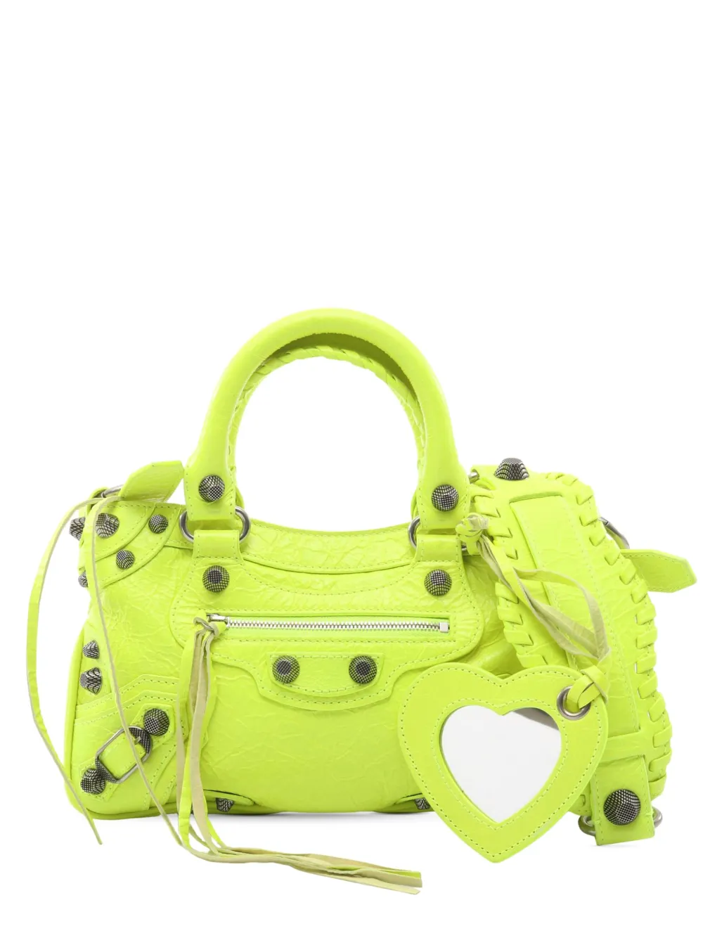 Balenciaga Pre-Owned 2018-2026 Arena Neo Cagole XS Satchel-Tasche aus Lammleder - Gelb