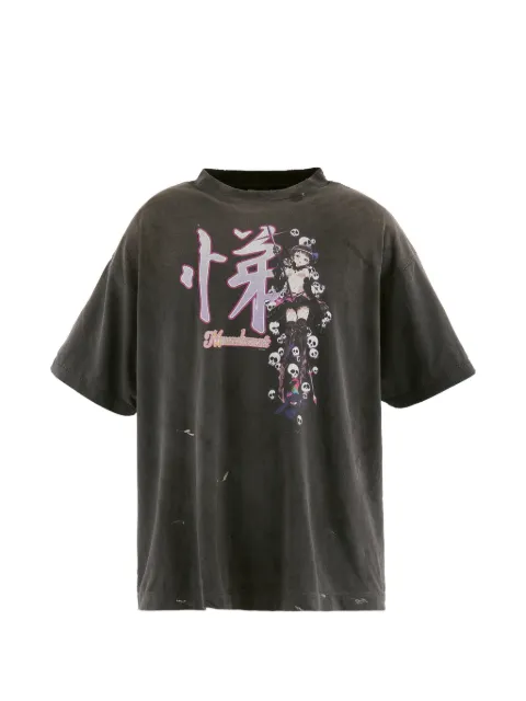 MONONOKE MADE x Takashi Murakami distressed graphic-print T-shirt