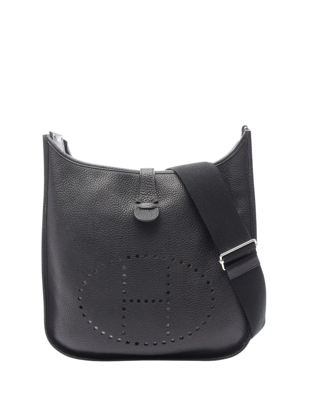 Hermès Pre-Owned 2010 Clemence Evelyne III GM crossbody bag - Nero