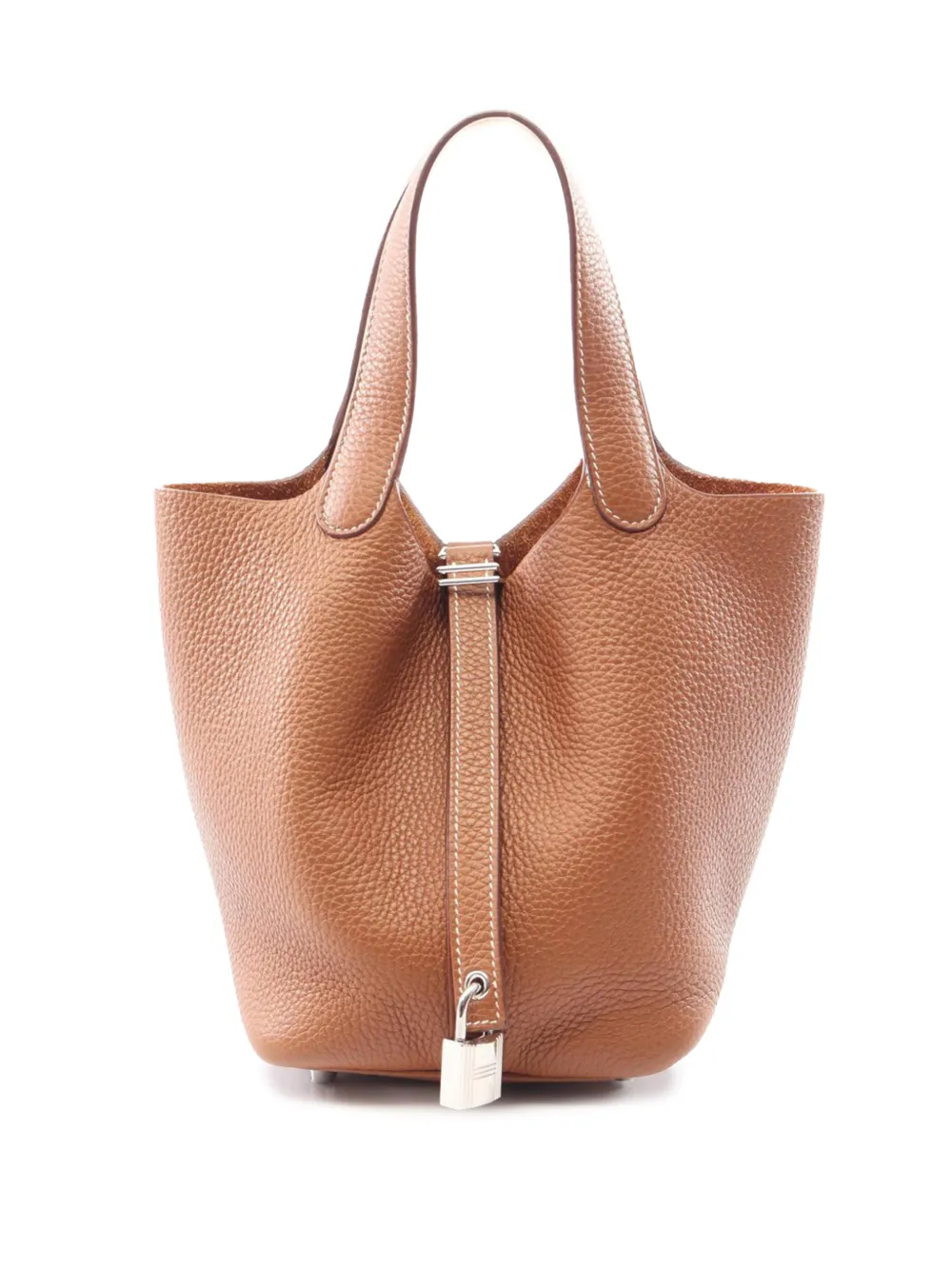 Hermès Pre-Owned 2020 Clemence Picotin Loch Handtasche 18cm - Braun
