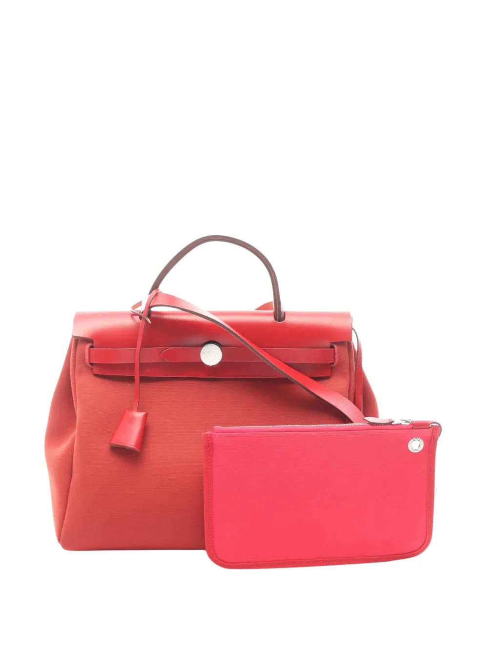 Hermès Pre-Owned 2020 Toile H Berline Herbag Zip Satchel-Tasche 31cm - Rot