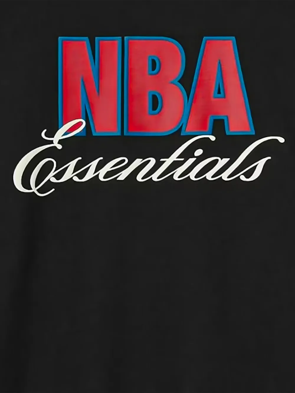 FEAR OF GOD ESSENTIALS x NBA 90's T-shirt met logo-print Zwart