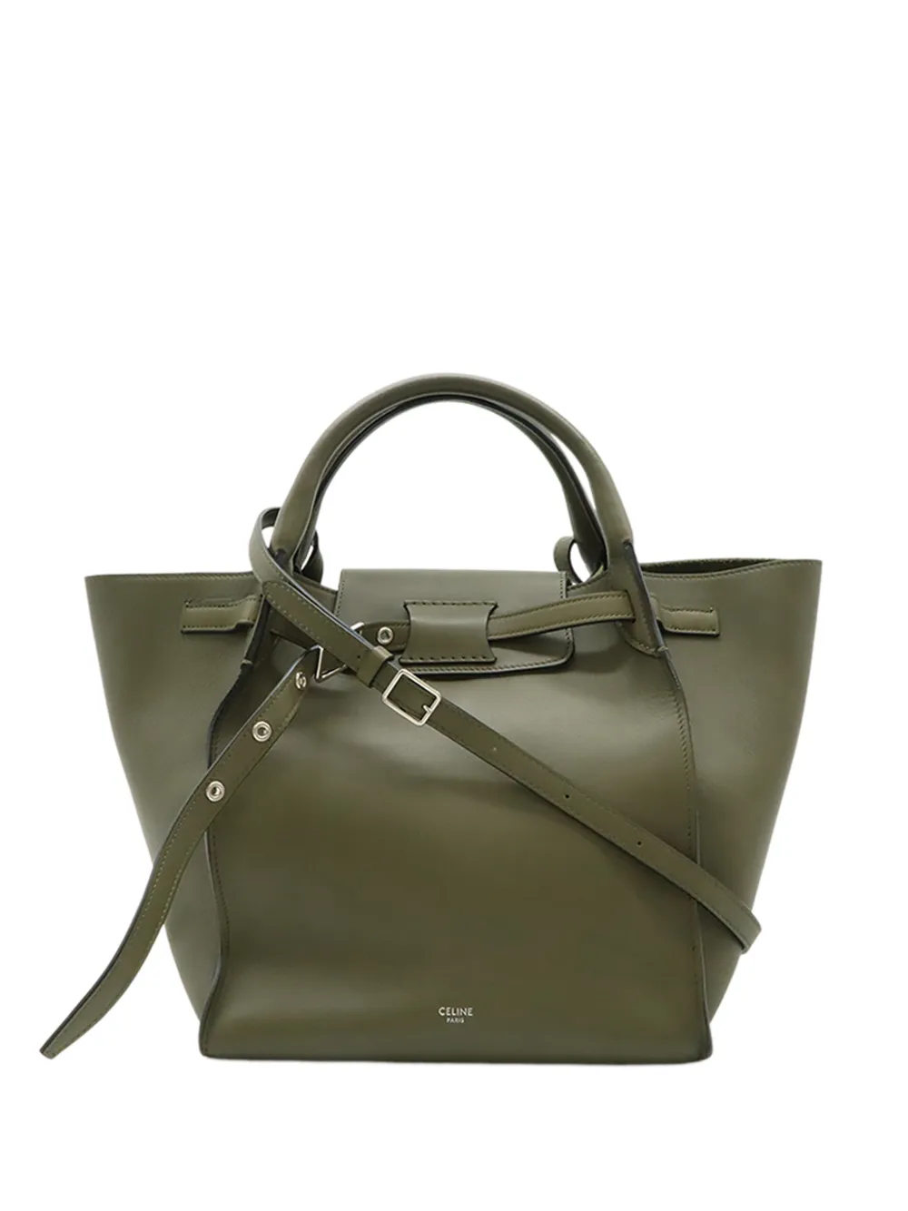 Celine Pre-Owned 2017-2026 Small Smooth Calfskin Big Bag satchel - Green