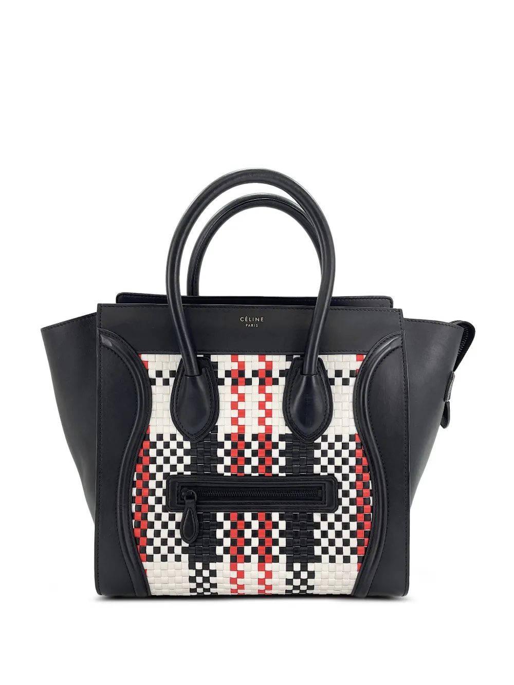 Celine Pre-Owned 2010-2025 Luggage woven tote bag - Black
