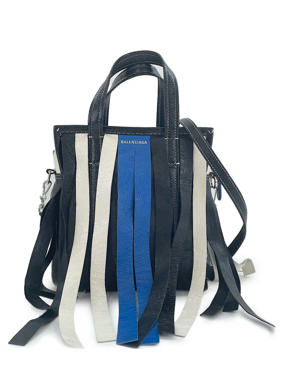 Balenciaga Pre-Owned 2016 Bazaar Handtasche mit Fransen - Schwarz