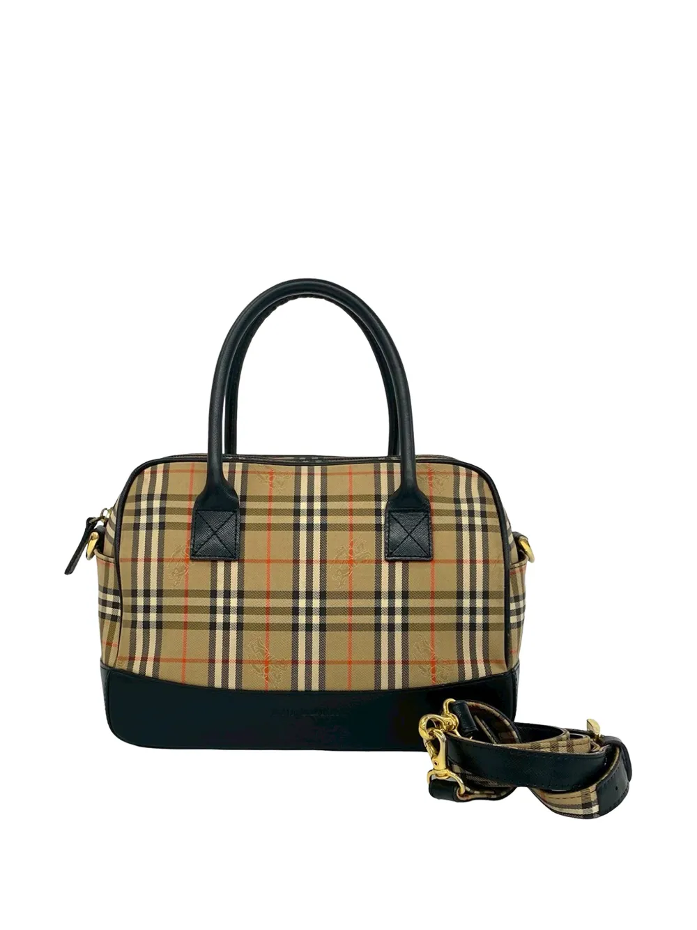 Burberry Pre-Owned 1990-2000 Haymarket Check satchel - Toni neutri