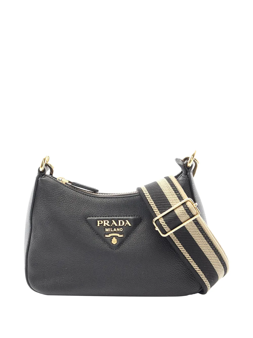 Prada Pre-Owned 2010-2016 Vitello Daino Soft crossbody bag - Nero