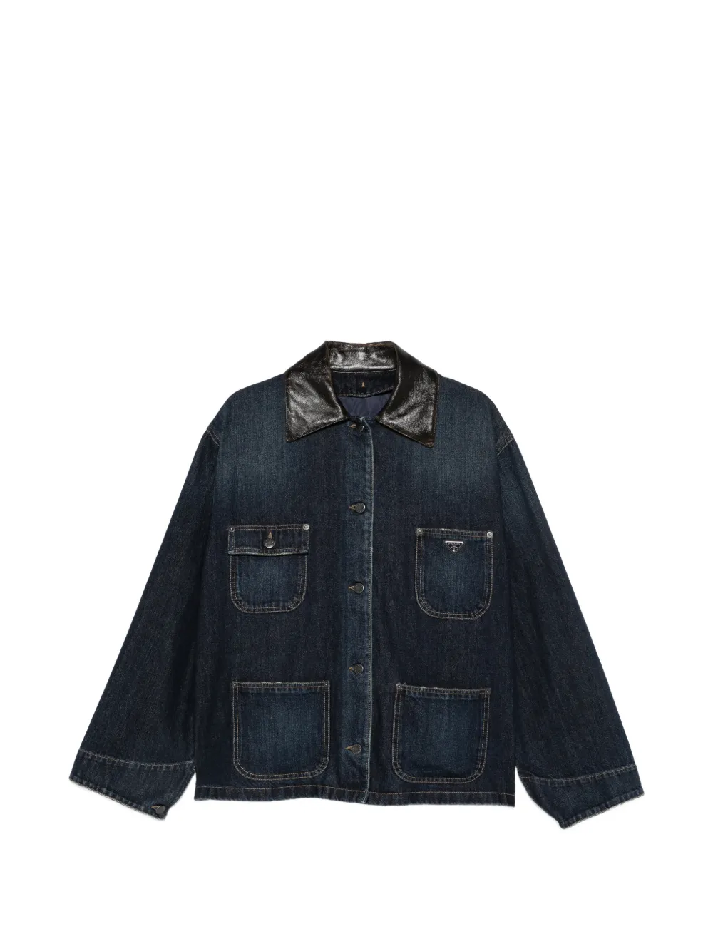 Prada button-fastening denim jacket - Blau