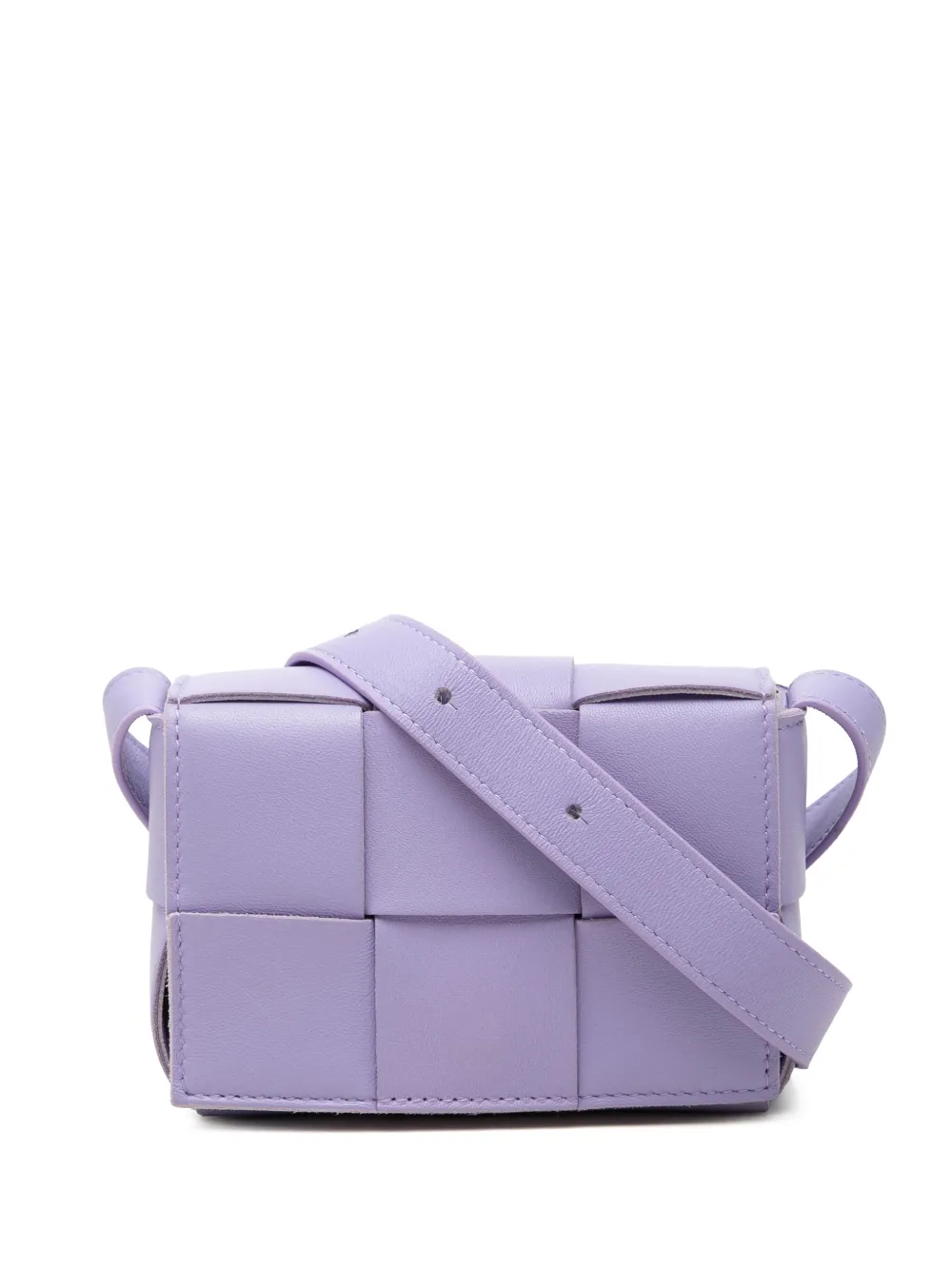 Bottega Veneta Pre-Owned 2012-2026 Extra Mini Nappa Maxi Intrecciato Cassette crossbody bag - Viola