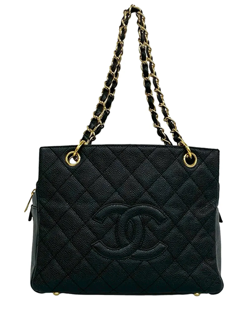 CHANEL Pre-Owned 2002-2003 Caviar Grand Shopping tote bag - Nero