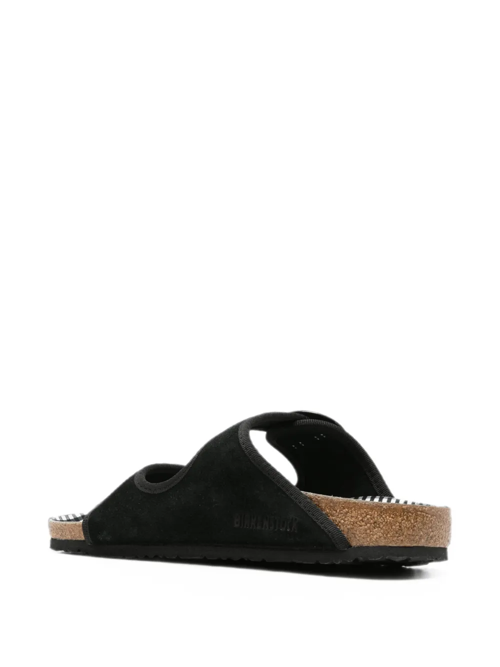 Birkenstock buckle-fastening slides Zwart
