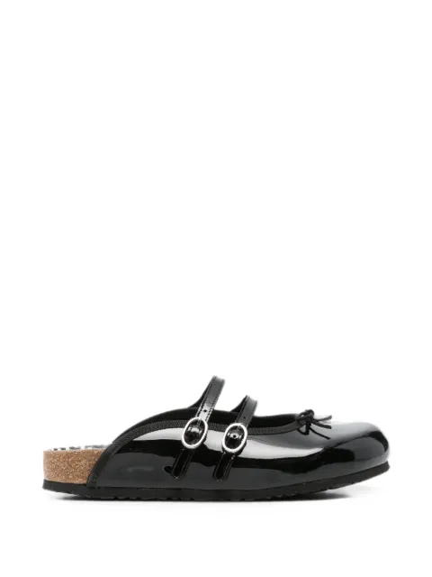Birkenstock mules de charol con hebilla