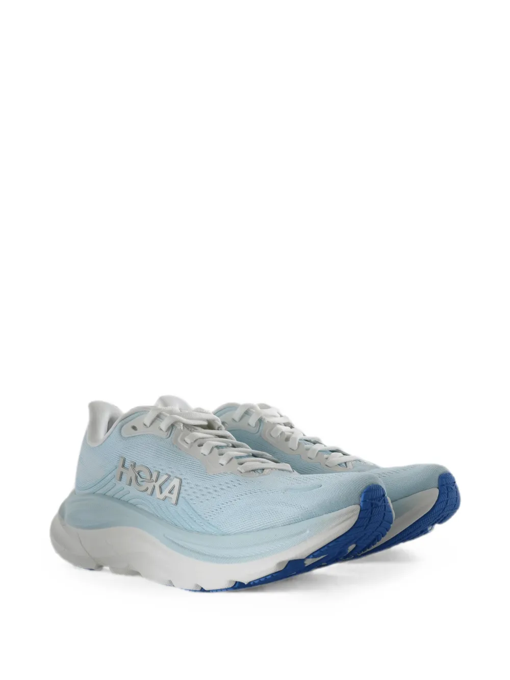 HOKA Clifton 11 logo-print chunky sneakers Blauw
