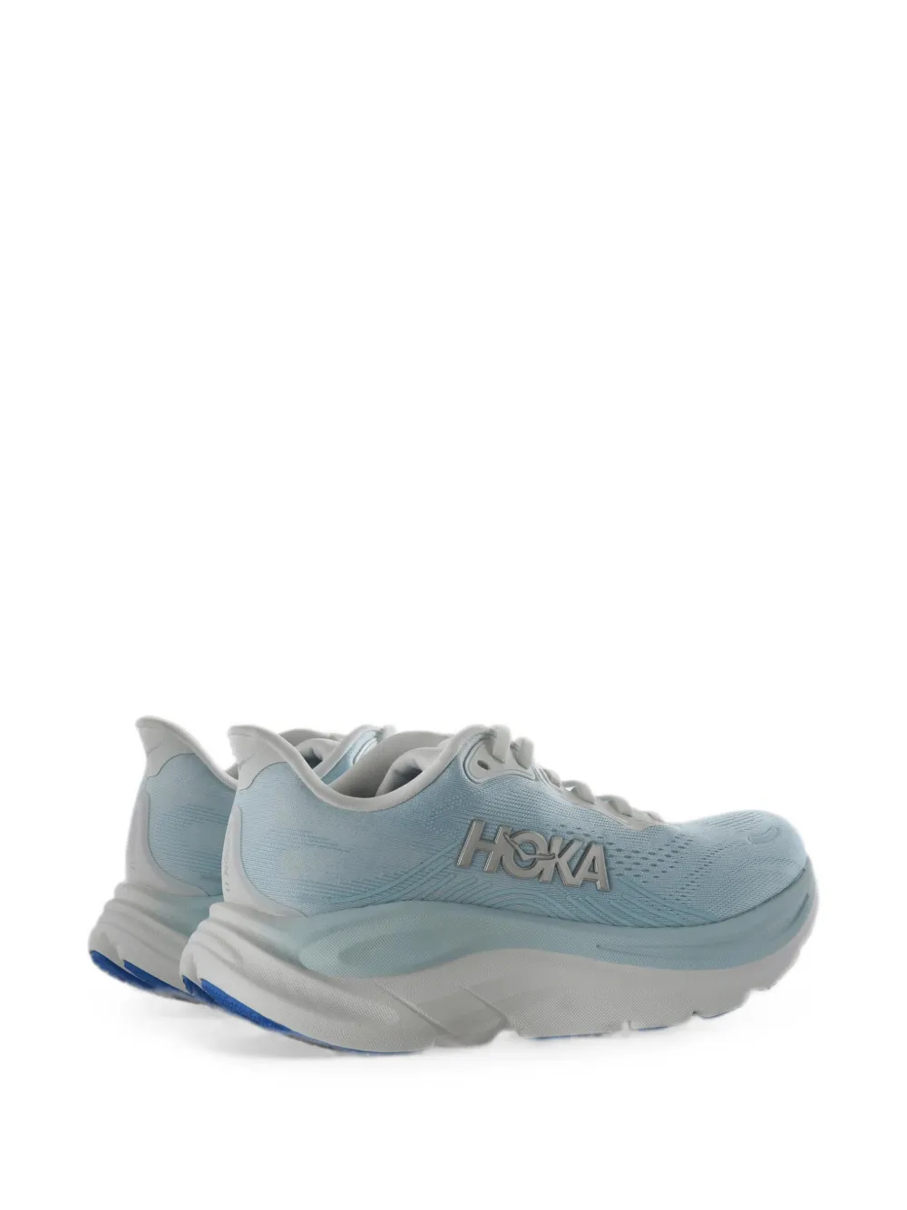 HOKA Clifton 11 logo-print chunky sneakers Blauw