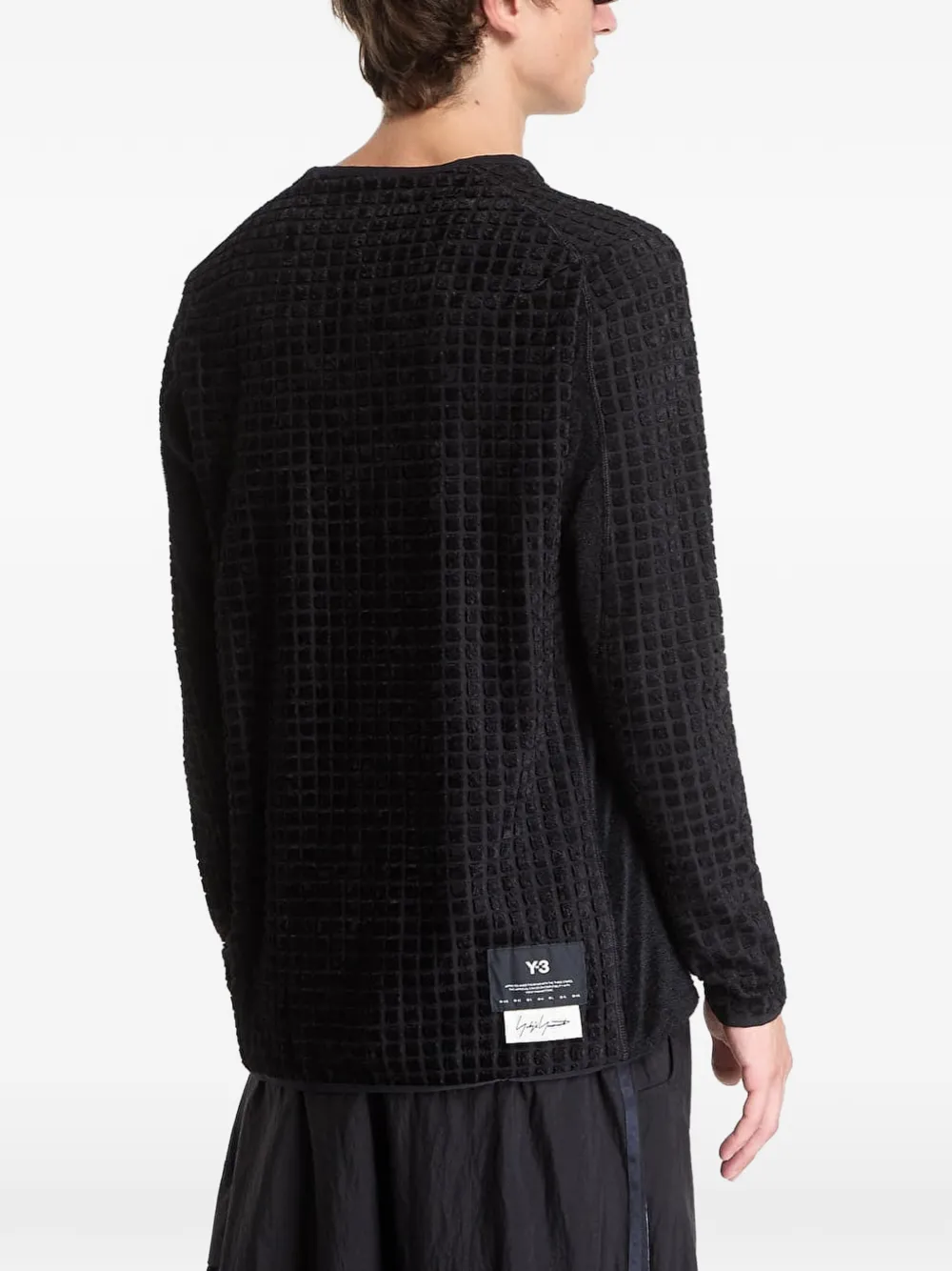 Y-3 Reversible running long sleeve T-shirt Zwart