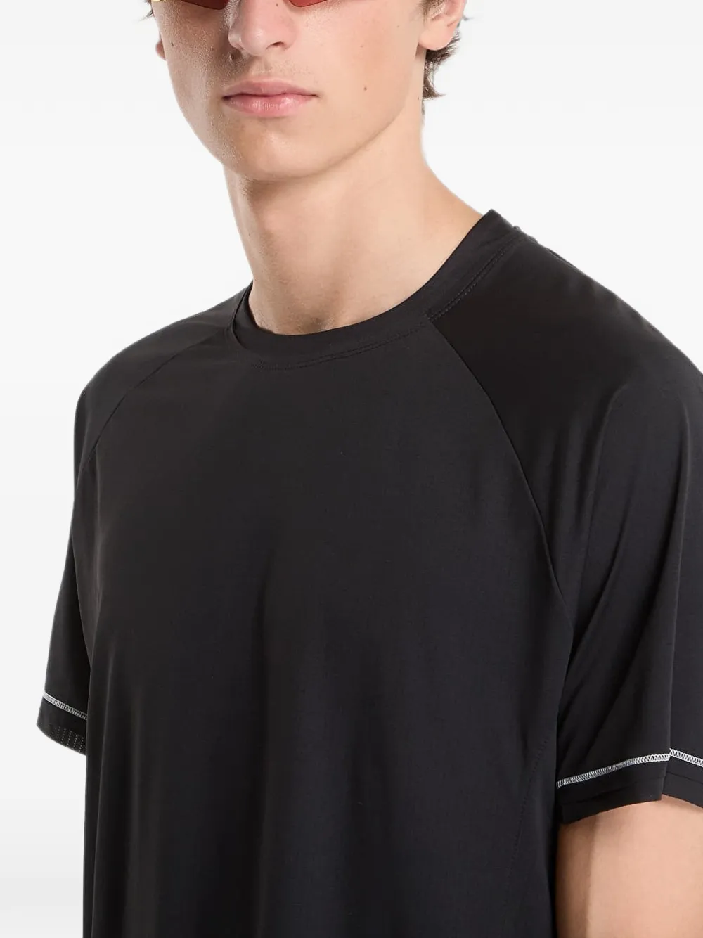 Y-3 logo-print T-shirt Zwart