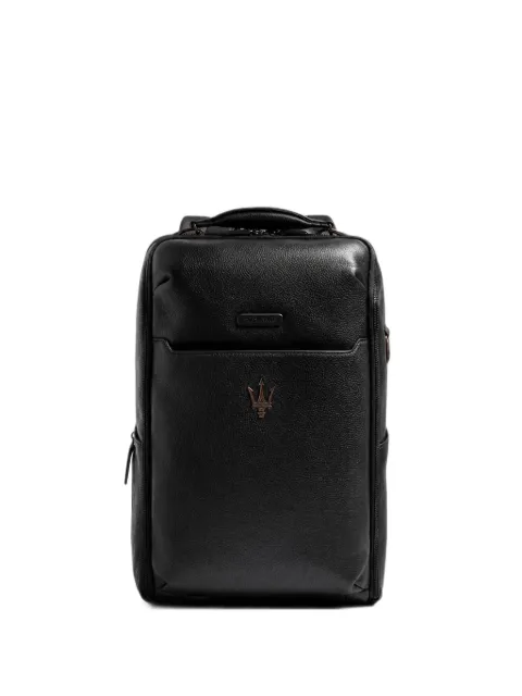 PIQUADRO mochila con placa del logo en colaboración con Maserati