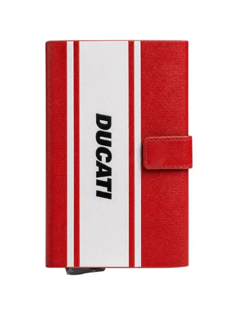 PIQUADRO x Ducati portefeuille à logo imprimé