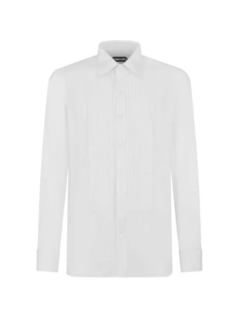 TOM FORD camisa con pechera plisado