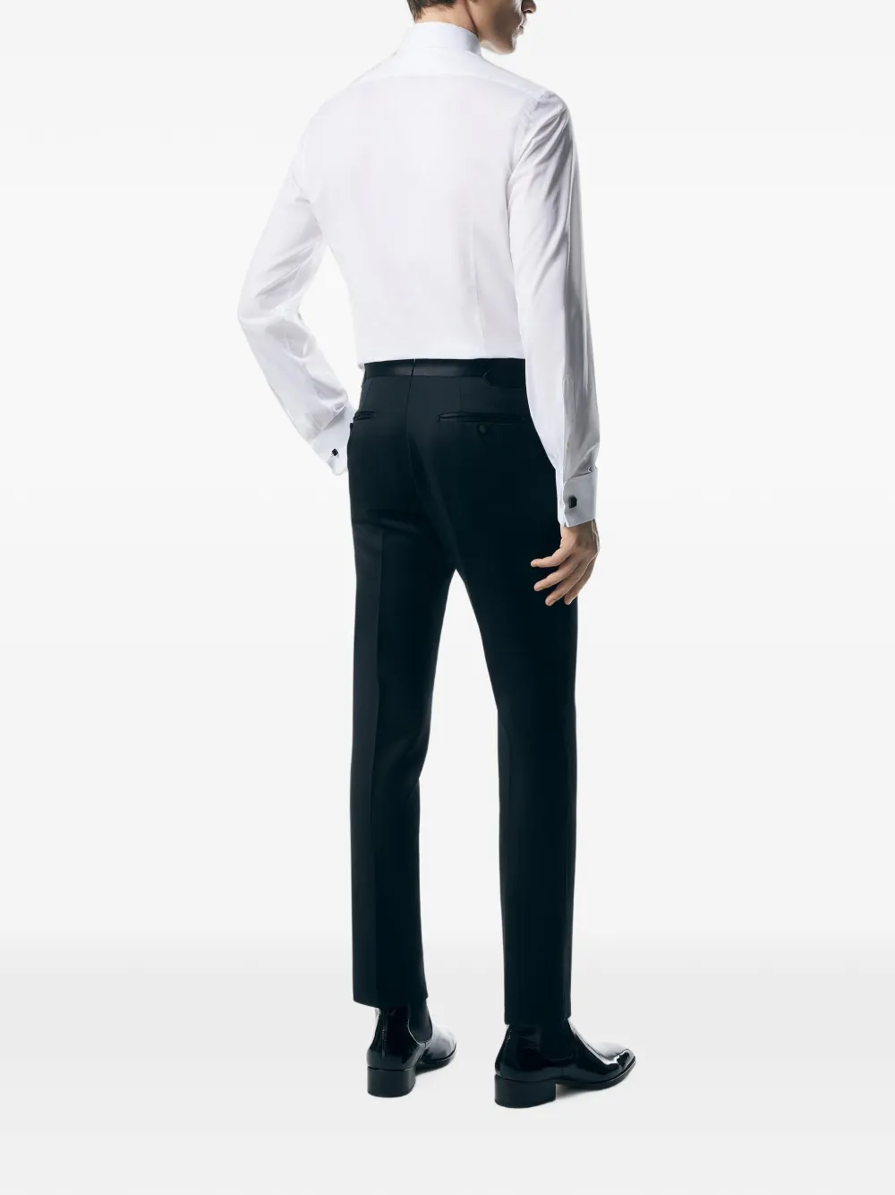 TOM FORD Overhemd met geplooide bies Wit