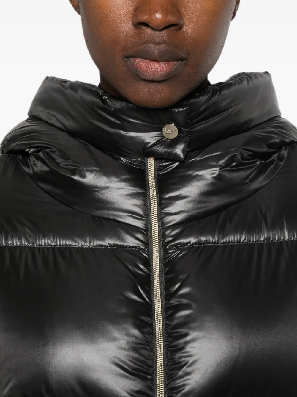 Herno Oversized jas met capuchon Zwart