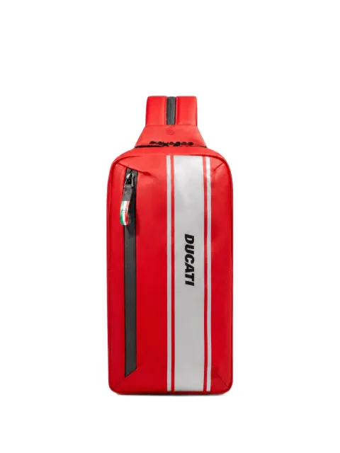 PIQUADRO mochila con logo estampado en colaboración con Ducati