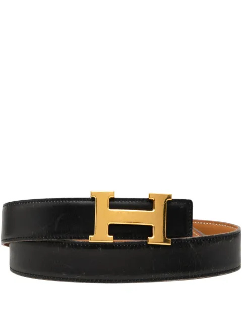 Hermès Pre-Owned 2001 Box Calf Constance H Reversible belt