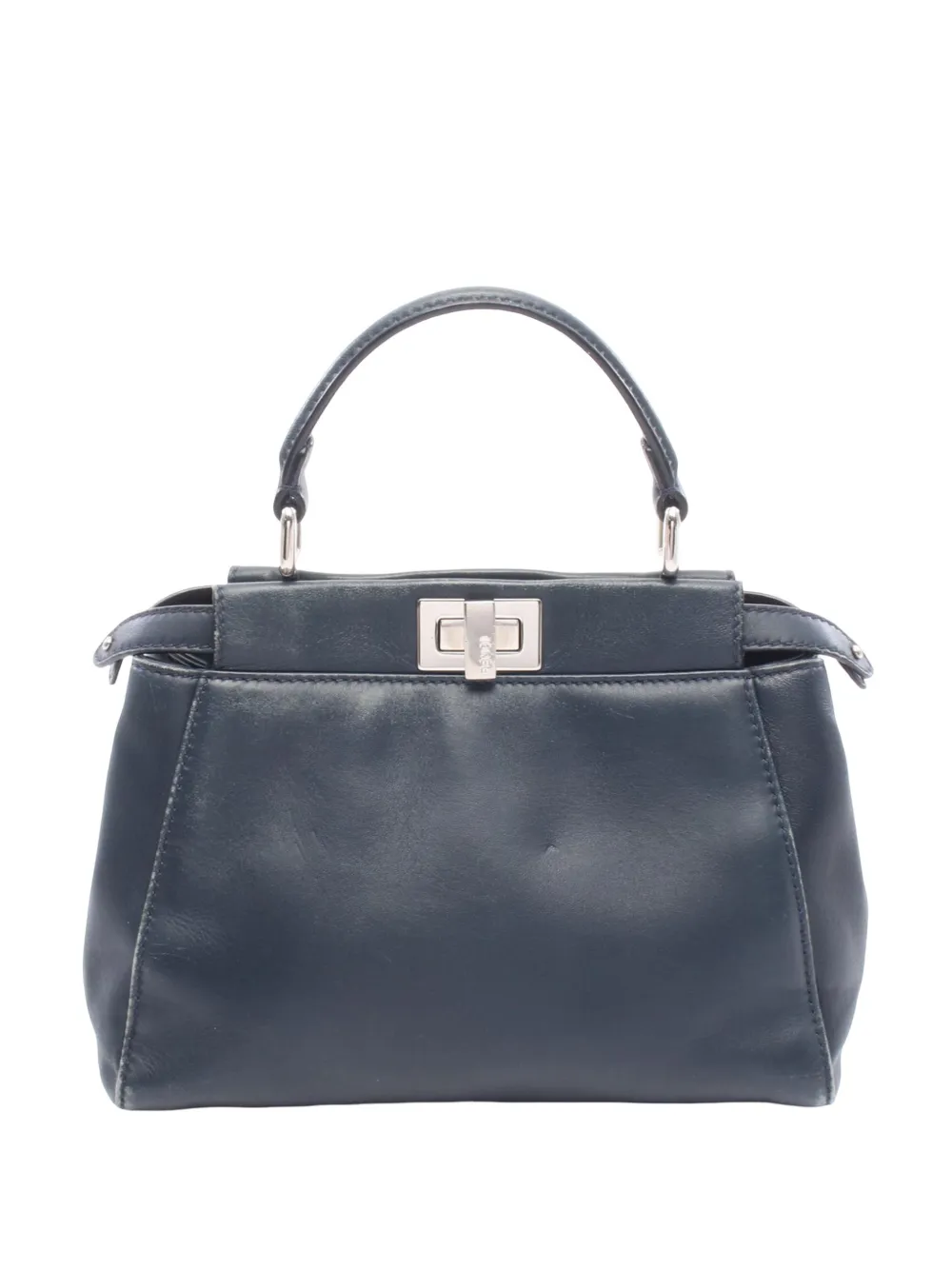 Fendi Pre-Owned 2000-2010 Mini Leather Iconic Peekaboo satchel - Blue