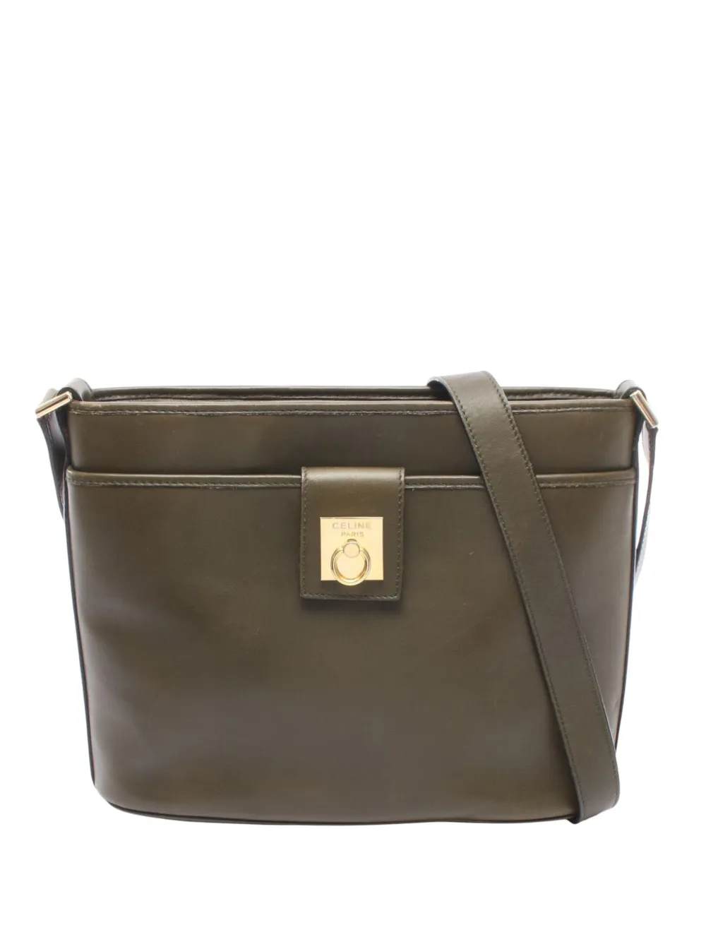 Celine Pre-Owned 1980 Leather crossbody bag - Brown