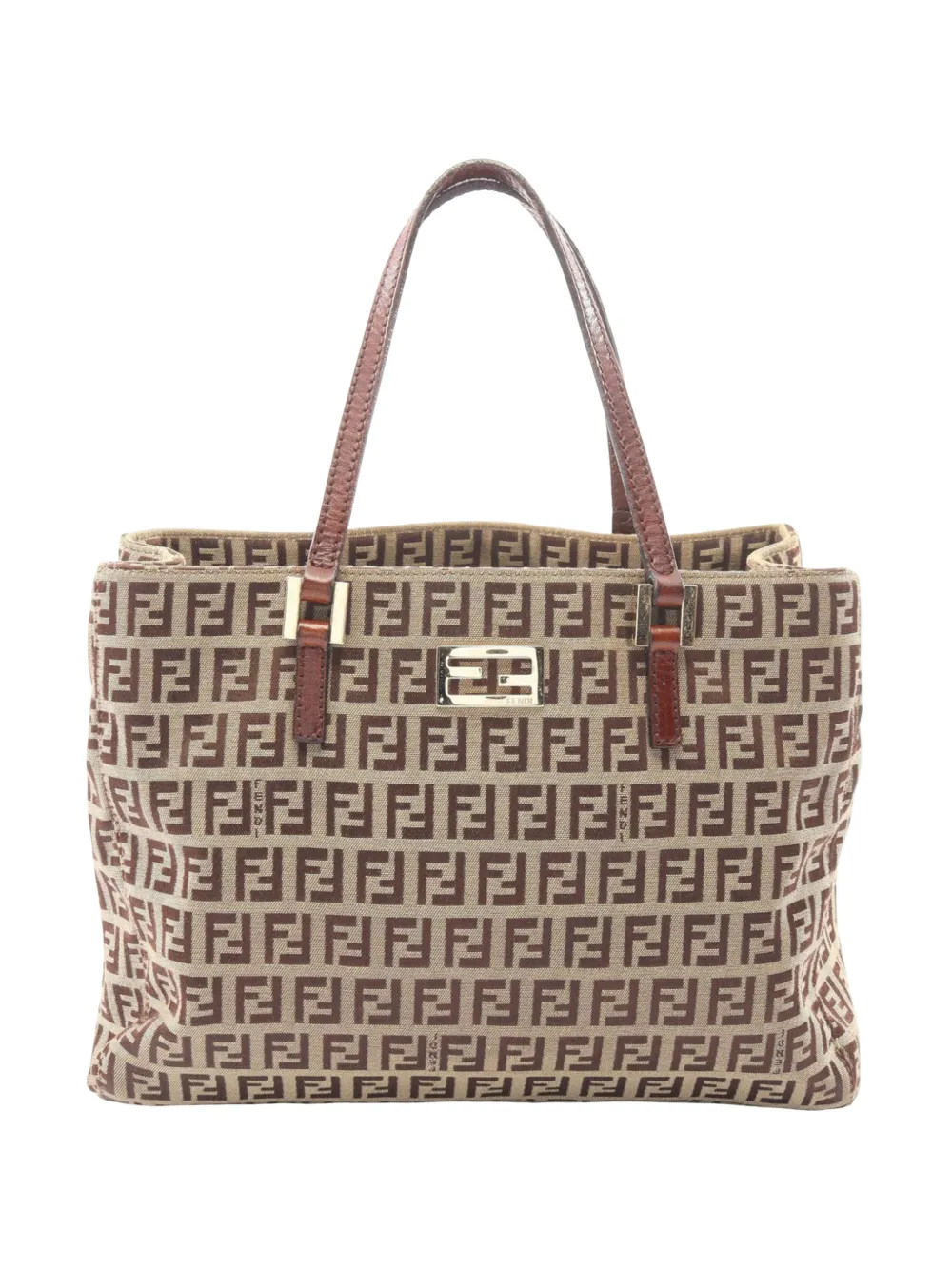 Fendi Pre-Owned 2000-2010 Small Zucchino Canvas tote bag - Neutrals