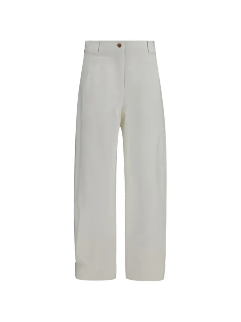 Max Mara Adorni button-cuff wide-leg trousers - White