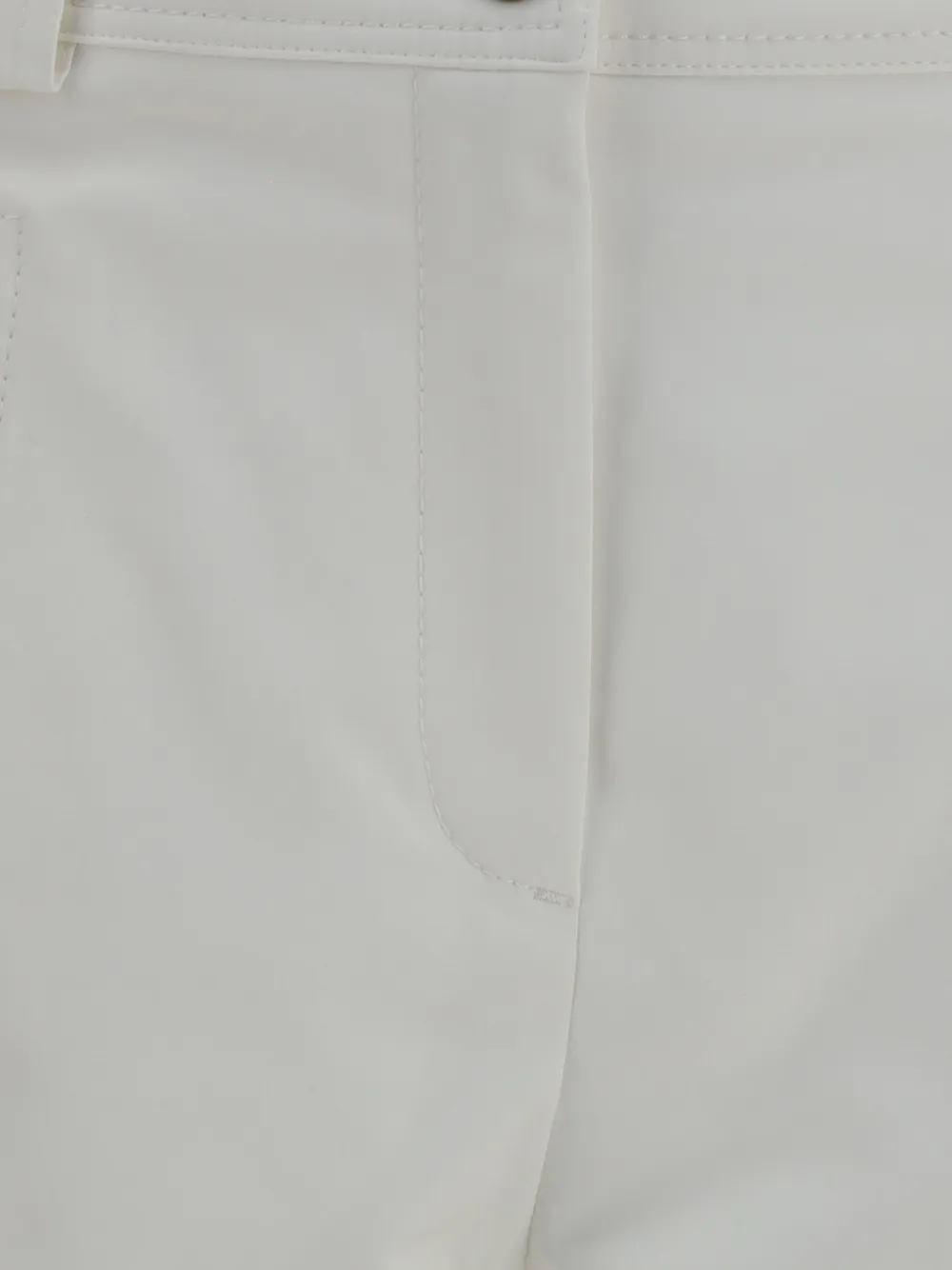 Max Mara Adorni broek met wijde pijpen en knoopmanchetten Wit