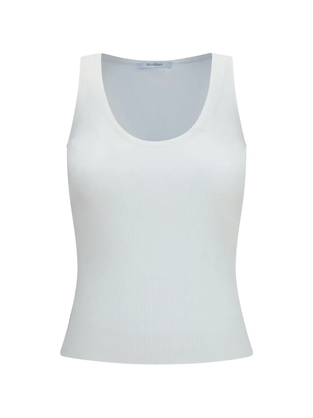 Max Mara Canotta con scollo ampio - Bianco
