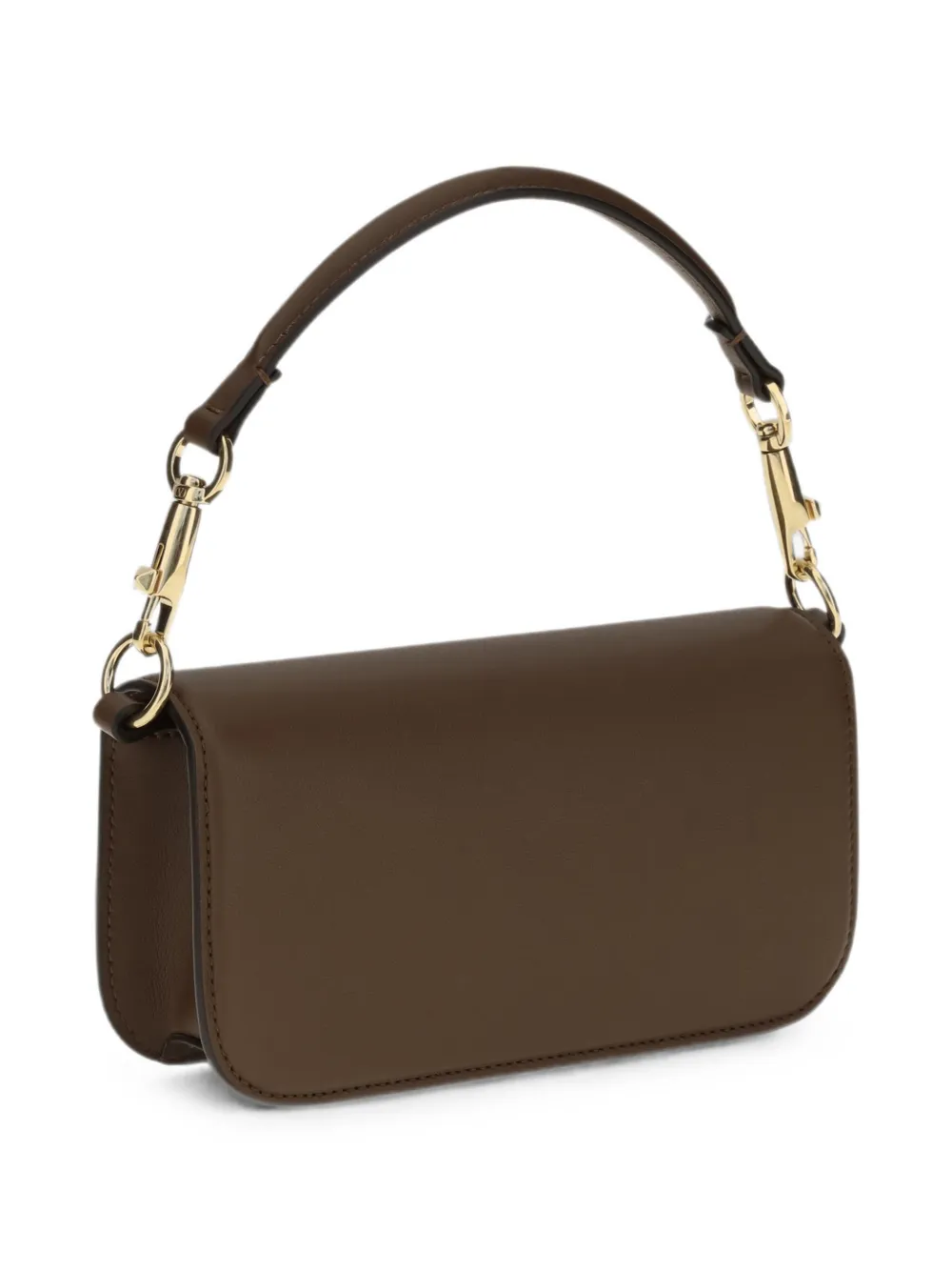 Valentino Garavani Locò leren mini-shopper Bruin