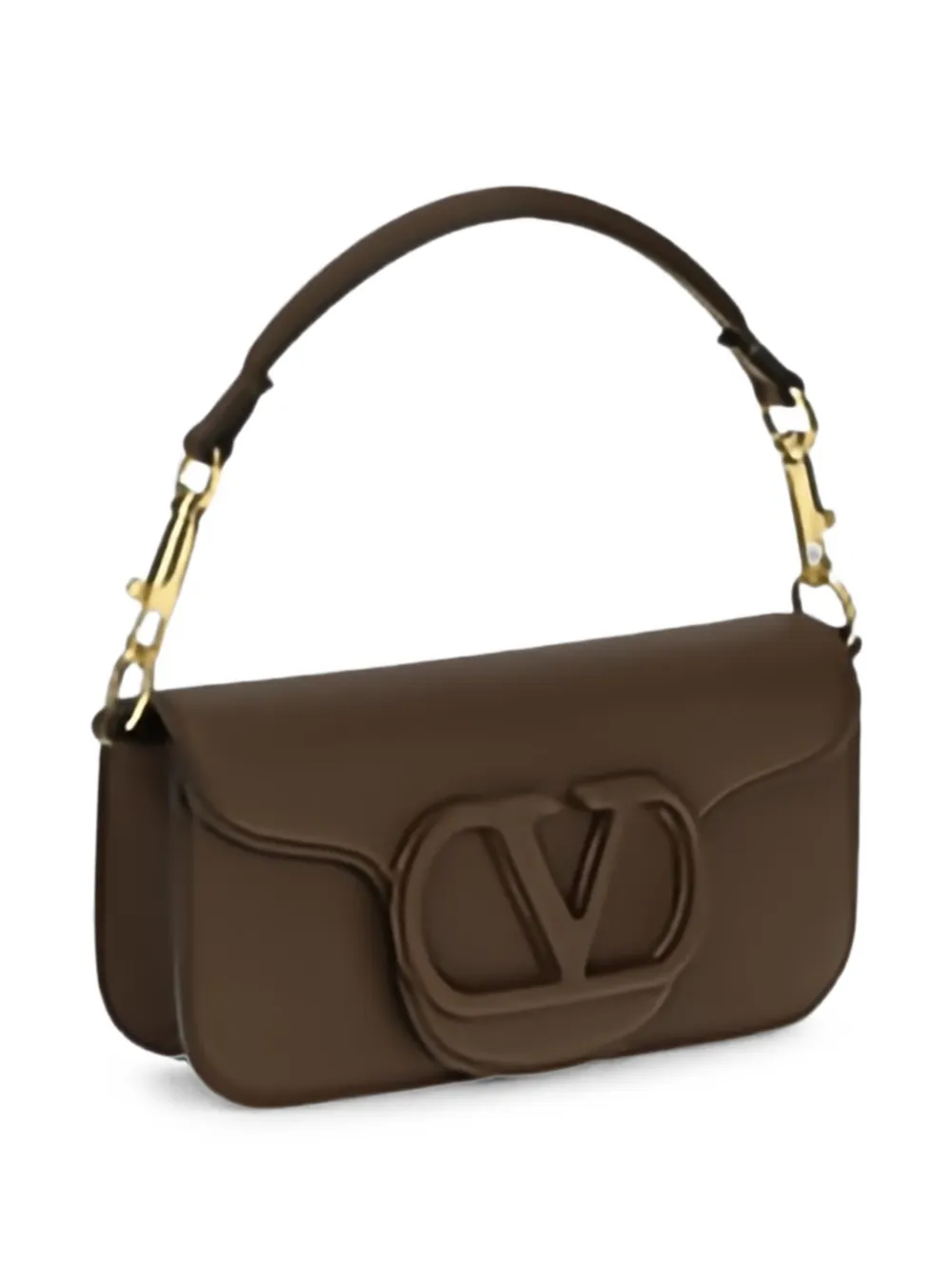 Valentino Garavani mini Locò leather tote bag - Marrone