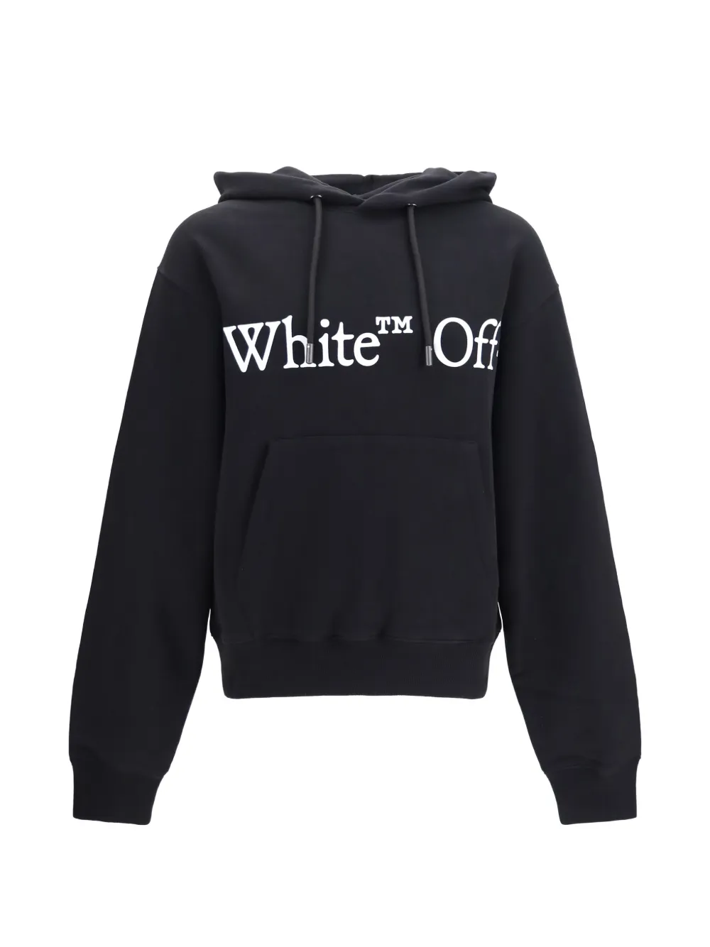 Off-White Bookish Scarf logo-print hoodie - Nero
