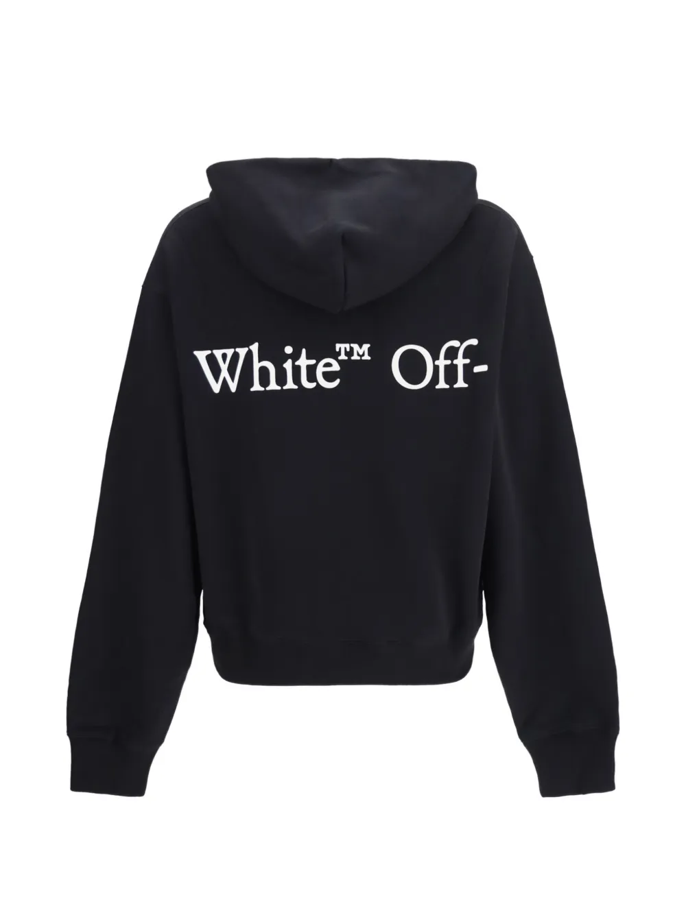 Off-White Bookish Scarf hoodie met logo-print Zwart