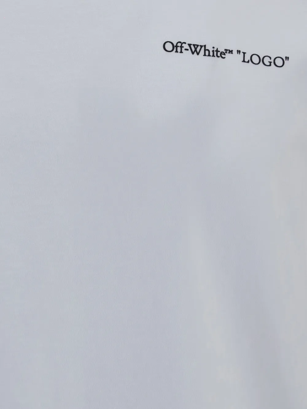 Off-White Logo Quote T-shirt met korte mouwen Wit
