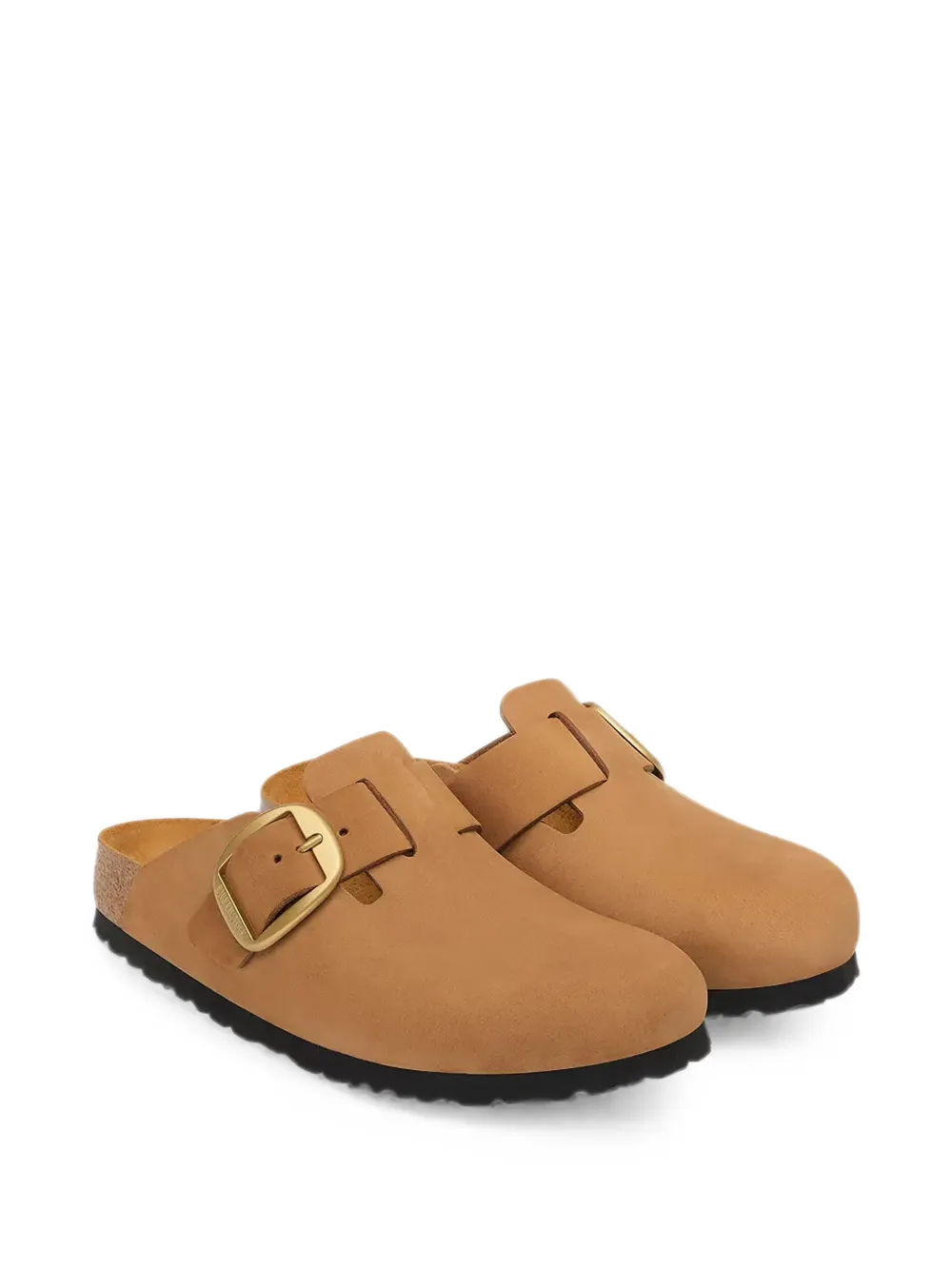 Birkenstock big-buckle leather sandals Bruin