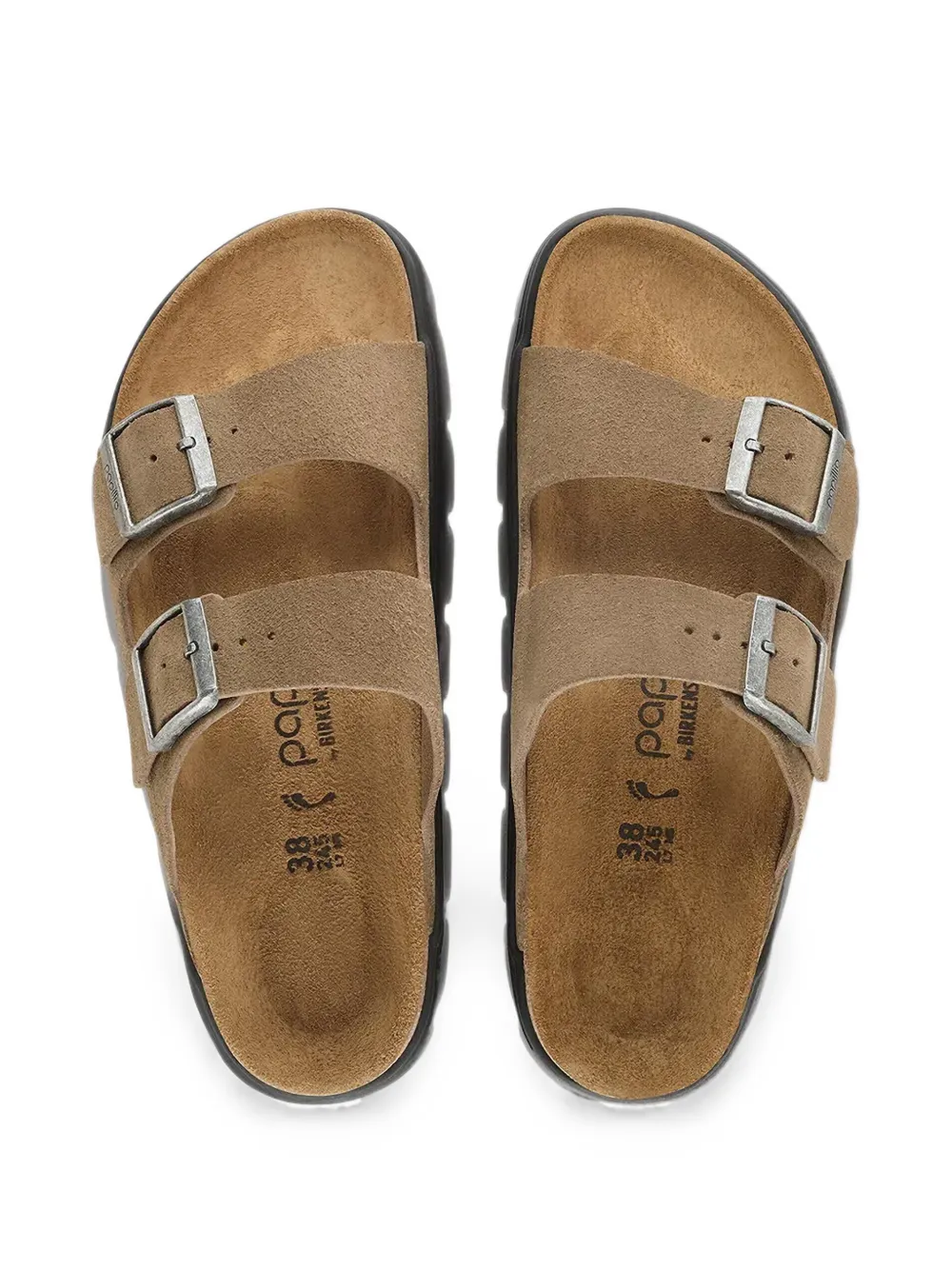 Birkenstock double-strap buckled sandals Bruin