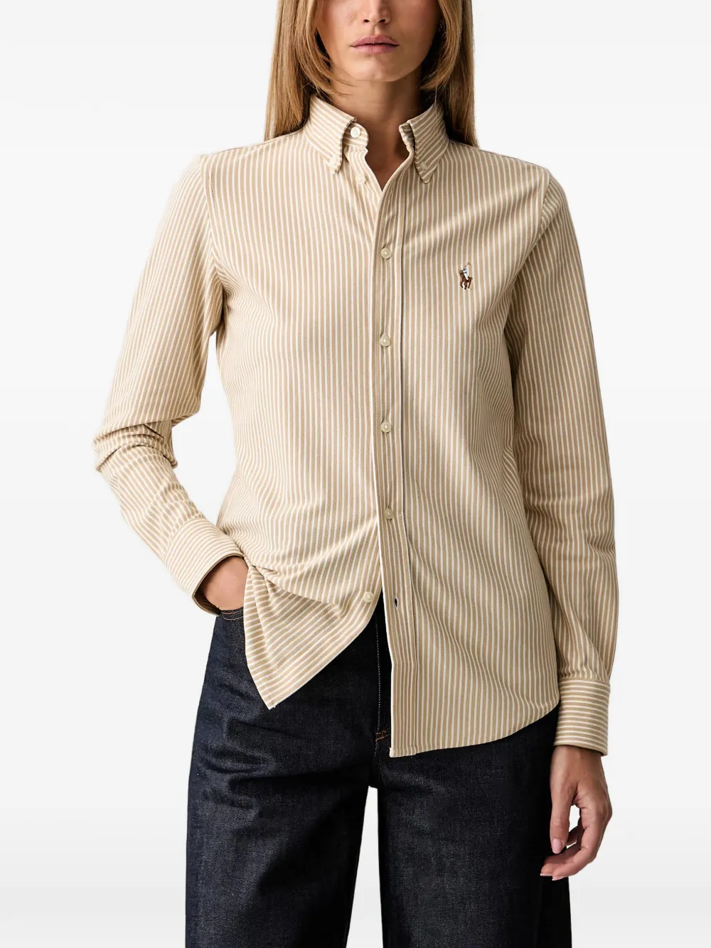 Polo Ralph Lauren striped button-down shirt - Nude