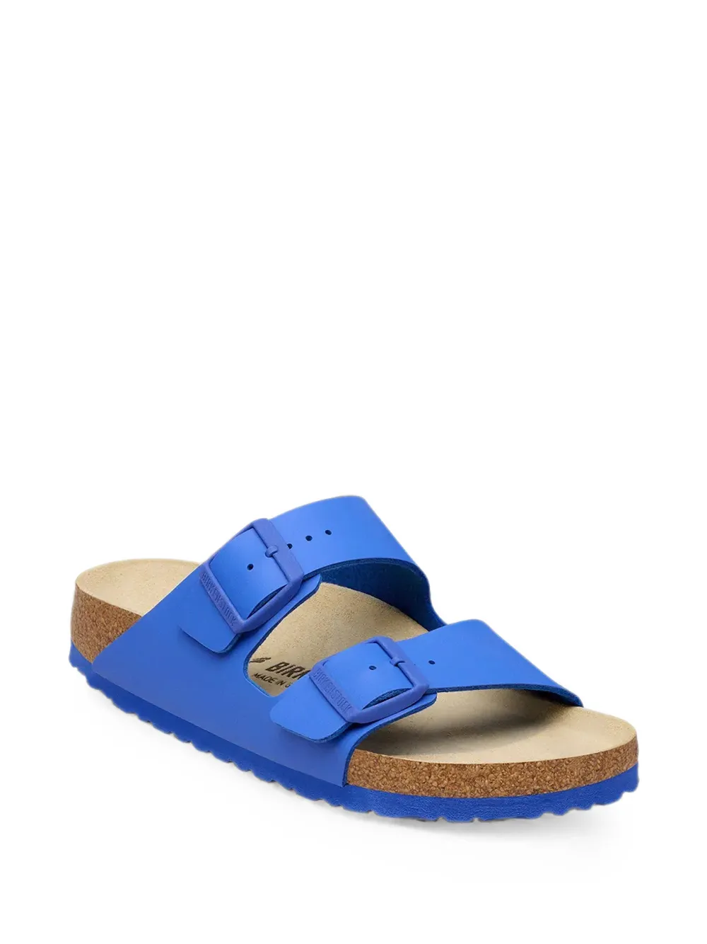 Birkenstock Arizona buckle-fastening slides Blauw