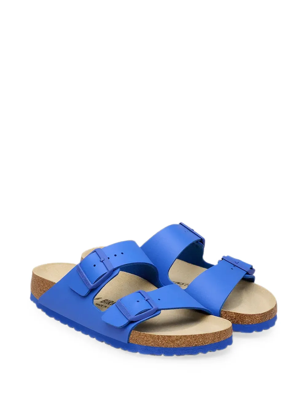 Birkenstock Arizona buckle-fastening slides Blauw