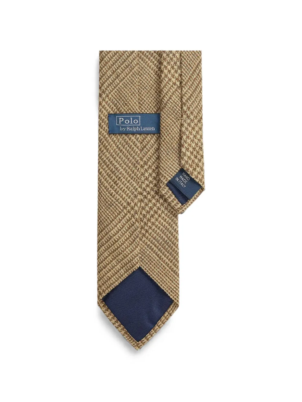 Polo Ralph Lauren Glen stropdas met pied-de-poule print Bruin